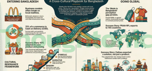 A senior strategist’s guide to Cross-Cultural Branding in 2025. We analyze how Bangladeshi brands like Walton and Pathao go global, and how foreign giants like Domino's localize for Dhaka.