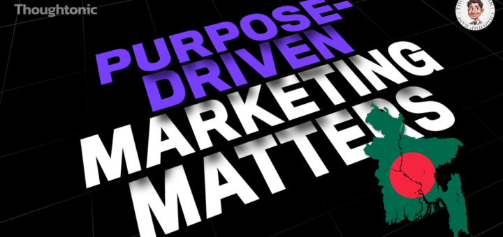 A senior marketing strategist presenting a framework for purpose-driven marketing to a group of founders in a Dhaka boardroom