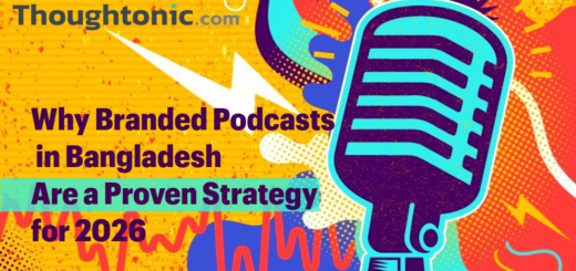 Dhaka traffic is at a standstill, but ears are open. Discover why branded podcasts in Bangladesh are the high-trust marketing secret for senior leaders in 2026.