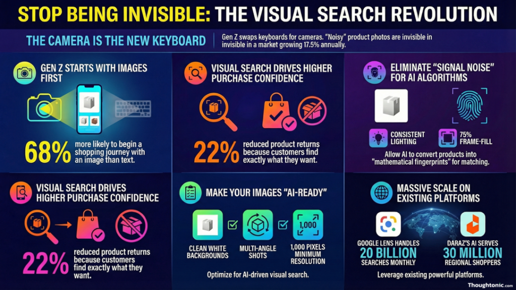 The CAMERA Framework: six steps to visual search optimization for Bangladesh brands