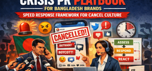 Crisis PR playbook for Bangladesh brands — speed response framework for cancel culture