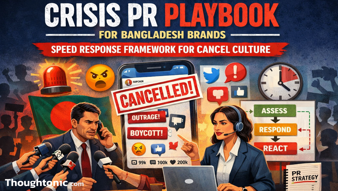 Crisis PR playbook for Bangladesh brands — speed response framework for cancel culture