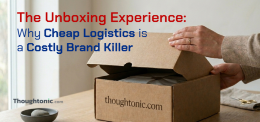 A high-quality, pristine kraft paper box being opened in a minimalist setting. showing the unboxing experience